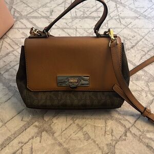 brown MK crossbody bag